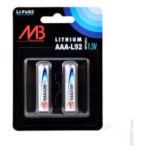 Microbatt - Pile lithium blister L92 AAA 1.5V 1100mAh