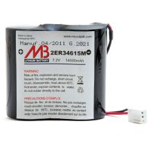 Microbatt - Pile Lithium pour alarme 7.2V 14Ah - BATLI02