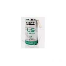 Pile Lithium 3.6V 17Ah LS33600 + cosses à souder