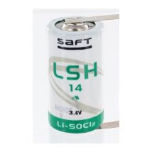 Pile Lithium 3.6V 5.8Ah LSH14 format c + cosses à souder