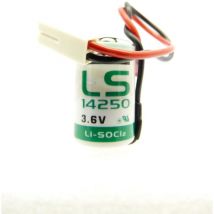 Pile LS14250 - 1/2AA - Lithium - 3.6V - 1200mAh + Connecteur
