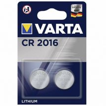 2 Piles bouton lithium CR2016 (3V) Varta