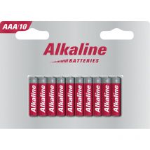 Piles alcalines aaa 10er Blister