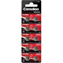 Camelion - Pack de 10 piles Alcaline AG12 0% Mercury/Hg (12051012)
