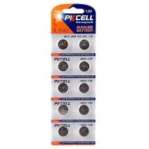 Pkcell Lr44 Batterie Alcaline A Bottone Ag13 1,5 V 145 Mah Blister 10 Pezzi