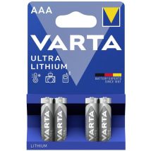 Pile LR3 (AAA) lithium Varta LITHIUM AAA Bli 4 1100 mAh 1.5 V 4 pc(s)