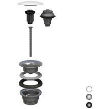 Piletta a scatto per lavabo e bidet manitapi Tappo in ceramica bianca luc. Bonomini