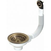 Piletta Basket Con Troppo Pieno Tondo - Colore: Bronzo