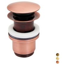 Piletta click clack 11/4 tonda con troppo pieno 11/4 Bronzata PB