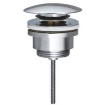 Pletina Click-Clack para lavabo y bidé 1"1/4 - Tapón de latón cromado - Cierre a presión reemplazable