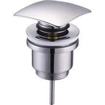 Piletta per lavabo o bidet in ottone tappo quadrato click clack 11/4