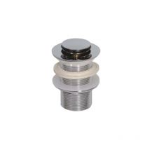 Ghidini - piletta ottone per lavabo click-clack senza troppo pieno 11/4