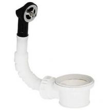 Piletta Passante Con Troppopieno Tondo Per Lavabo Inox