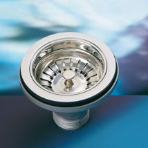 Piletta basket di scarico lavello connessione 2" Gas in acciaio LIRA 1945.240 2"