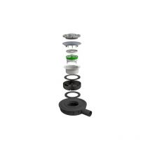 Bonom - piletta savoisienne in abs coperchio inox