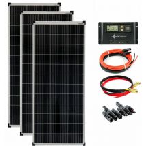 Modou - 300 Watt 12V Solar Set 20A Laderegler gelb Solaranlage Inselanlage Garten Camping Solarmodul 1200mm
