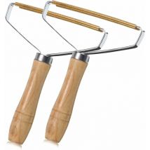 Einemgeld - Pilling Razors, Manual Pile Remover Brush Set of 2, Clothes Lint Remover Lint Remover for Pet Hair Carpet Yellow, Silver