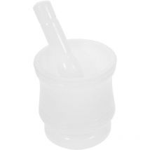 Pilon et épices Pesto Presse-purée Broyeur Poivre Épices Bol Noir Abrader Presse-ail Blanc