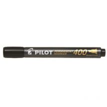 Pilot - 400 Permanent Marker Chisel Tip 4mm Line Black (Pack 15 Plus 5 Free)