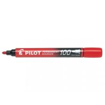 Marcador Permanente Redondo Rojo Pilot 100 Sca-100-r