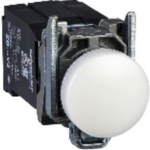 Schneider Electric - Harmony XB4 - voyant lumineux BA9s - Ø22 - blanc - 230V - vis étrier - XB4BV41
