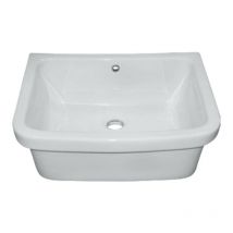 Pilozzo 60x45xh20 cm - Ceramica - Bianco Lucido - Uso Bagno o Lavanderia