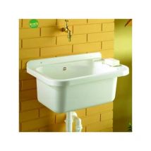 Pilozzo da parete in resina bianco cm 60 x 40
