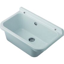 Distributeur De Savon Mural 55 Cm En Polypropylène – Couleur Marbre Blanc – Résistant Aux Acides – Capacité 18 Litres – Kit De Fixation Inclus – Cr 