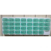 Pilulier mensuel Cube mensuel 31 jours Pilulier 4 semaines pour vitamines, huile de poisson, suppléments et médicaments Pilulier mensuel Pilulier 31
