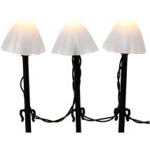 Pilzpfahl ledmit 8 funktionen für den aussenbereich 491762 set of 20 stück mitclips