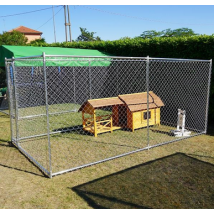 Box Per Cani Modello Matilda Recinto 3,96 X 2,28 Senza Copertura Senza Porta Ciotole