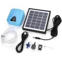 Memkey – Aérateur De Bassin Solaire Professionnel – Pompe À Air 2 L/min – Batterie 3600 Mah – Pression 0.15 Mpa – Débit D'Air Silencieux