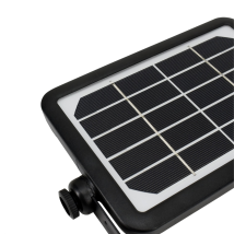 Faretto Led Solare Solen - 5w - 500lm - 4000k - Ip65 - Nero - Rilevatore Pir