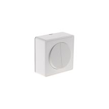 Interrupteur Va/vient Double 10a Saillie Blanc - Zenitech