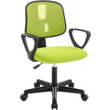 Klihome - Silla De Escritorio Ergonómica Giratoria Para Niños Con Altura Ajustable, Color Verde