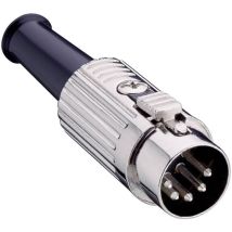 Lumberg Din 0137 06 Conector Macho Recto Plateado