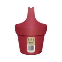 Florus Paris Balcony Hanger Single - Rouge - L 18 X B 27.3 X H 25 Cm - Balcon - 100% Recyclé