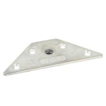 Placa SISO 123x65 mm para montaje de patas de mesa – Kea M8 – Tornillos sin cabeza