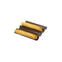 Stampo per 4 baguette in acciaio antiaderente – 258330 – Gobel – 38x32 cm, spessore 0,5 mm, facile rilascio