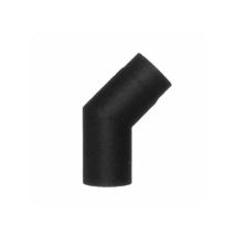 Codo De Acero De 45° Negro De 8 Mm Con Aleta De 2 Mm