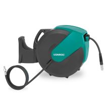 Vonroc - Pro Automatischer Druckluft-schlauchtrommel – Inkl. 30m Druckluftschlauch, 1m Zuleitungsschlauch Und Wandhalterungs-set – 17 Bar/250 Psi - 