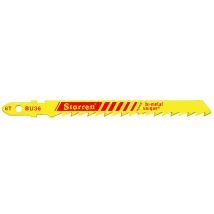 Starrett – Jigsaw Blades for Wood Cutting – 75 mm Length, 7.5 mm Width, 1.3 mm Thickness, 6 TPI – Pack of 5