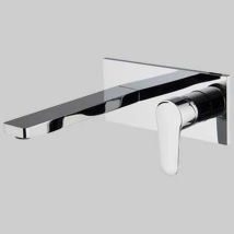 Monocomando Lavabo A Parete Serie 22 - Bocca Cm 204 Cromo