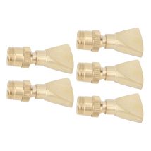 Eosnow 5pcs Messing Brunnendüsen Fächerförmige Wasserdüse Exquisites Kopfsprinkler Für Garden Yard Mall