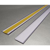 Soportes de etiquetas autoadhesivos 10 unidades 38 x 1000 mm – Plástico – Ideal para rótulos de precios y almacén