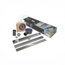 Kit Sumidero Lineal Duo Lp Con Lámina Termosellada Y Rejilla Reversible Inox/revestible – Varias Medidas Taille: 50 Cm