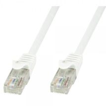 Techly Professional Cavo Di Rete Patch In Cca Cat.5e Bianco Utp 0,5m