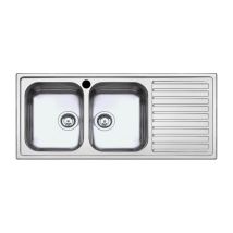Lavello Saxt333a 2 Vasche 116x50 Cm Gocciolatoio Destro