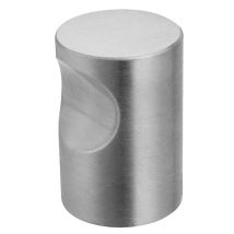 Pomo Con Muesca Ø20 X 25 Mm Diseño Mate Acero Inoxidable Cepillado - Dm016.in.20.5