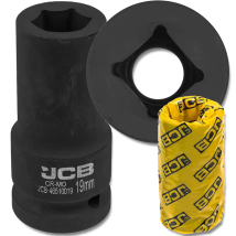 Douille À Impact Profonde Jcb 3/4" Cr-mo 6 Pans 19 Mm
